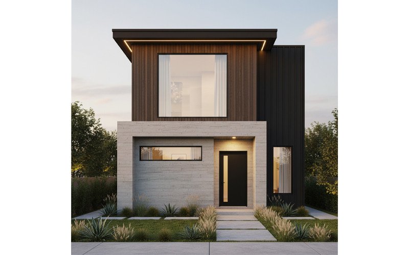 Contemporary Front Elevation Designs for Small Homes